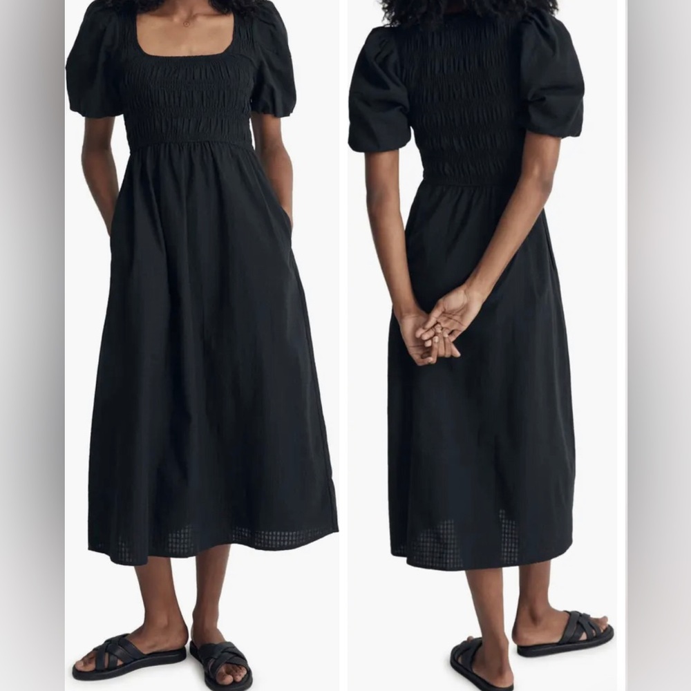 Lucie Puff Sleeve Midi Dress